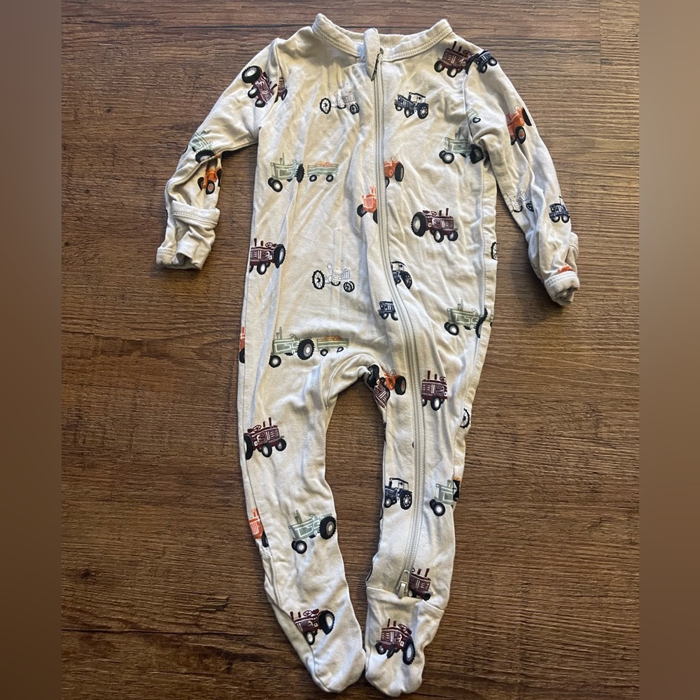 Kyte BABY Tractor Print Baby Footie